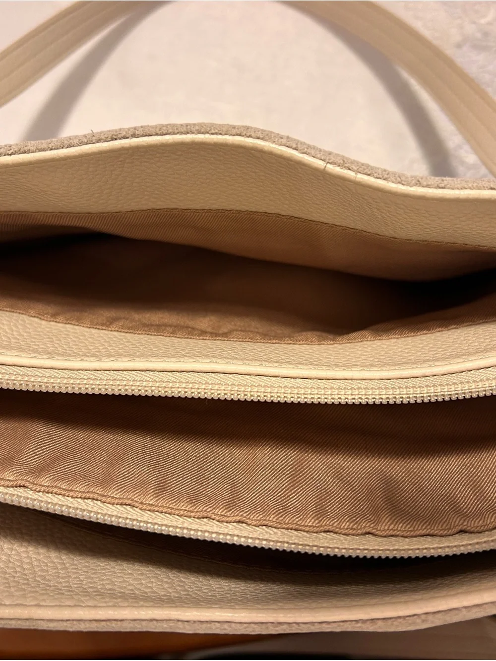 The Sak Sequoia pebbled Leather Tote Bag – Cream Perforated Floral Medallion
